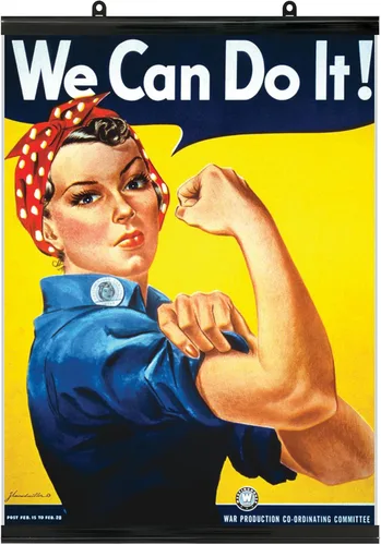 Miniatura 6 de Palace Learning Póster de We Can Do It - Rosie the Riveter - Westinghouse Girl - Póster de la Segunda Guerra Mundial - Láminado (18 x 24 pulgadas)