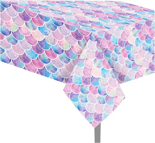 Miniatura 22 de 1 paquete de mantel de plástico con diseño de bandera americana del 4 de julio para fiesta, 54 x 87 pulgadas de largo, mantel rectangular para bufé