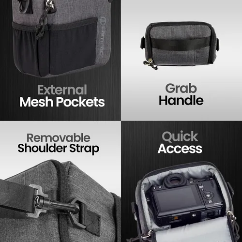 Miniatura 5 de Tamrac Tradewind 2.6 Bolsa para cámara para fotógrafos, funda para cámara para accesorios de fotografía, bolsa de hombro compacta para cámaras DSLR