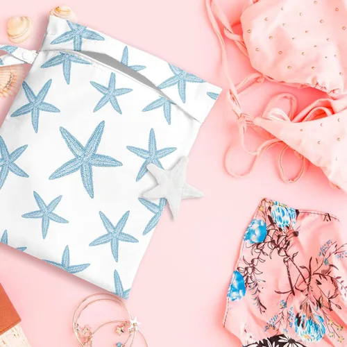 Miniatura 5 de Bolsa húmeda, bolsa húmeda y seca, bolsa húmeda para traje de baño, viajes, playa, piscina, ropa sucia, yoga, gimnasio, ropa, bolsa de maquillaje