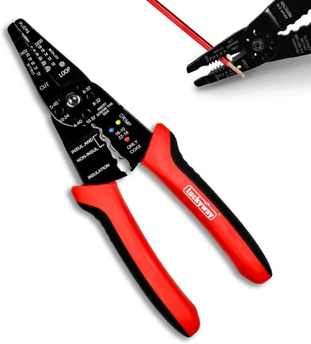 Miniatura 13 de Luckyway - Pelacables de alambre para taladro con herramienta profesional de pelado y torsión de alambre para electricistas, herramienta de torsión