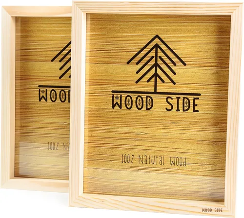 Miniatura 12 de Marcos de fotos de madera negra de 8 x 10 pulgadas, juego de 2 – 100% madera maciza ecológica natural con bordes gruesos para montaje en pared