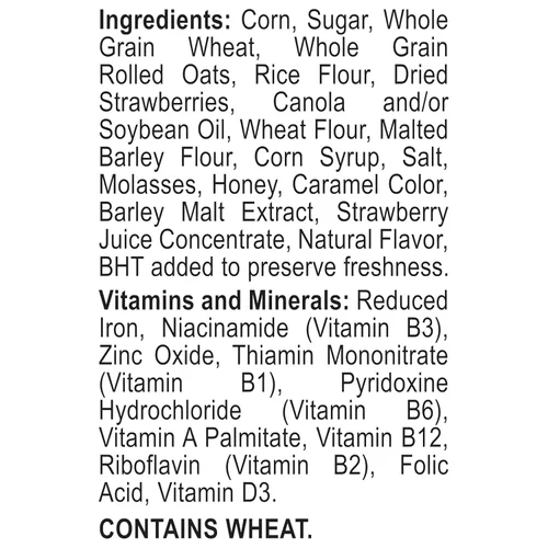 Miniatura 3 de Honey Bunches of Oats Fresa, saludable para el corazón, bajo en grasa, hecho con cereales integrales, 11 onzas