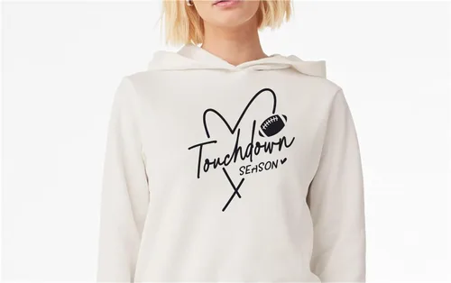 Miniatura 2 de SEC Apparel Parches termoadhesivos de la familia del fútbol de transferencia de letras para camisetas de tela (Temporada de touchdown)
