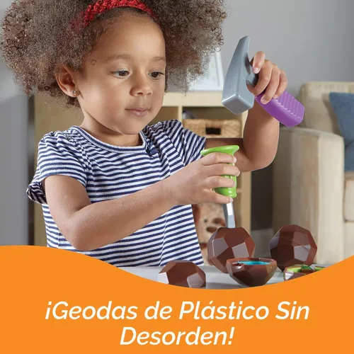Miniatura 3 de Learning Resources Rock 'n Gem Surprise - 19 piezas, juguetes de aprendizaje para niños a partir de 3 años, juguetes de clasificación y combinación