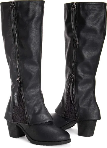 Miniatura 4 de MUK LUKS Botas de encaje para mujer - Gris