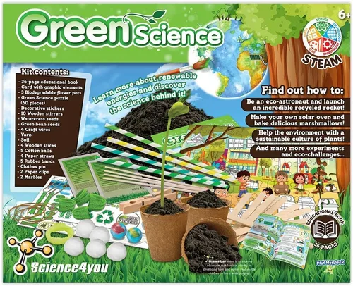 Miniatura 4 de Science4you - Green Science - Más de 15 experimentos para que los niños aprendan sobre la naturaleza - Actividad divertida y educativa para niños a