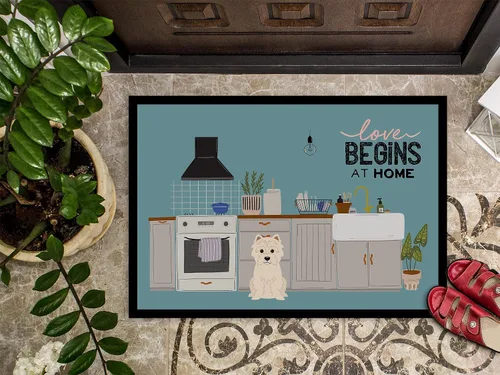 Miniatura 3 de Caroline's Treasures CK7746JMAT Westie - Tapete para puerta delantera, 24 x 36 pulgadas, para interiores y exteriores, para entrada, antideslizante