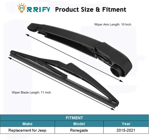 Miniatura 2 de Limpiaparabrisas trasero 68256590AA para Jeep Renegade 2015-2020 Conjunto de limpiaparabrisas trasero