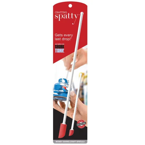 Miniatura 2 de Spatty Daddy - Mini espátula (6 y 12 pulgadas), paquete de 2 unidades. Shark Tank Mom hecha para raspar la última gota de productos de belleza
