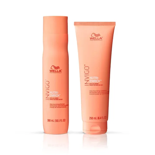 Wella Professionals Invigo Nutri-Enrich - Set de champú y acondicionador, hidratación profunda, para cabello seco y dañado
