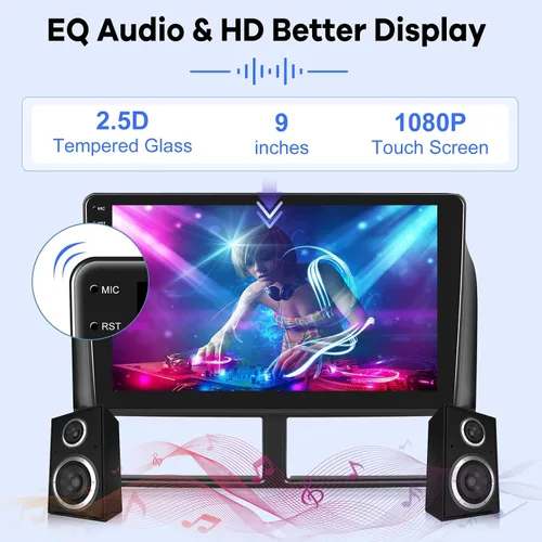Miniatura 6 de [2G+32G] Radio de coche para Jeep Grand Cherokee 1999 2000 2001 2002 2003 2004, pantalla táctil Android de 9 pulgadas, estéreo de coche
