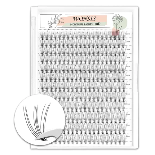 Miniatura 13 de Extensiones de pestañas postizas de 20D, pestañas individuales, 240 piezas, extensiones de pestañas individuales de 20D, volumen suave y ligero