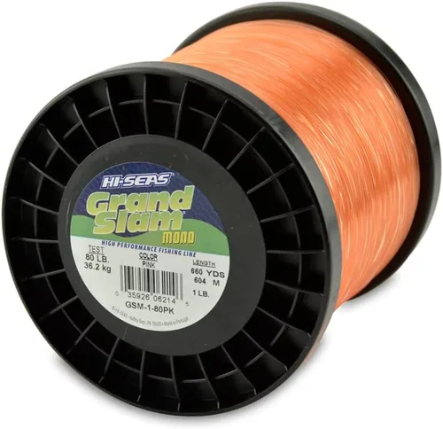 Miniatura 34 de Sedal de Pesca de Monofilamento HI-SEAS Grand Slam - Fuerte y Resistente a la Abrasión en Transparente, Rosa, Verde, Azul Ahumado, Amarillo