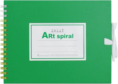 Miniatura 13 de Maruman S310-05 F0 Art - Cuaderno de bocetos en espiral, papel de dibujo grueso, negro, 24 hojas