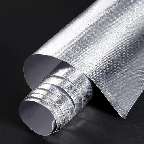 Miniatura 9 de BBTO Lámina reflectante de calor, con respaldo adhesivo de fibra de vidrio aluminizada, barrera de protección, material resistente al calor