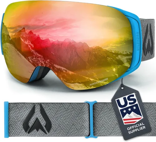 Miniatura 18 de Wildhorn Roca - Gafas de esquí para hombres y mujeres con protección antiempañamiento/arañazos 100% UV - Lente magnética - Gafas de nieve