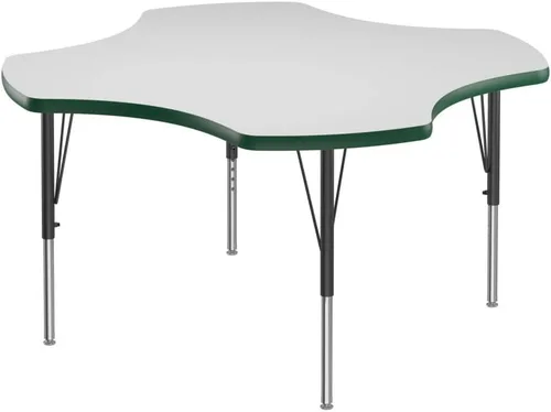 Miniatura 74 de Correll - Mesa rectangular de 24 x 36 pulgadas, mesa de actividades superior de borrado en seco, altura ajustable (19 a 29), laminado de alta