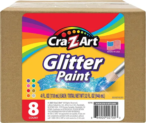 Miniatura 7 de Cra-Z-Art Paquete a granel de pintura de témpera y purpurina lavable, 18 unidades, colores surtidos