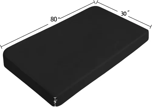 Miniatura 2 de Sábanas para catre de 30" x 80", sábana ajustable tamaño catre con literas estrechas individuales/campamento/casas rodantes/camas