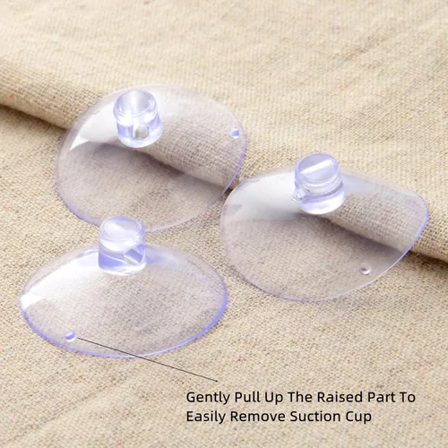 Miniatura 3 de dophee Paquete de 10 ventosas para mesas de cristal, almohadillas de goma transparente anticolisión sin ganchos para organización del hogar, cocina