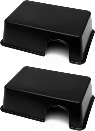 Miniatura 2 de Jungle Bob - Caja de piel rectangular para reptiles y serpientes - Plástico duradero - Crea un retiro oscuro para reducir el estrés de las mascotas