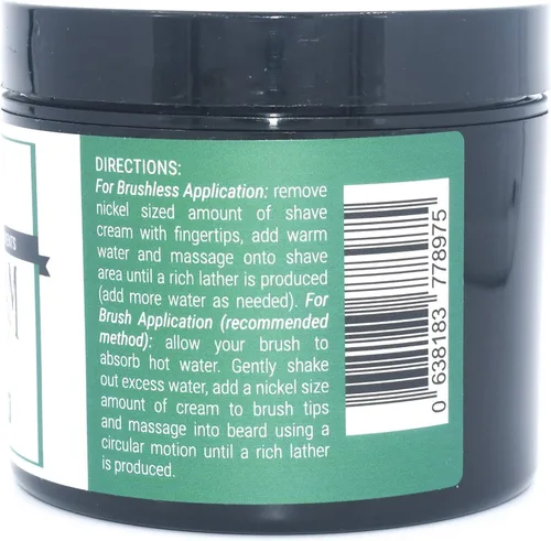Miniatura 3 de Taconic Shave, Crema de afeitado totalmente natural – Crema de afeitar altamente concentrada para hombres y mujeres – 4 oz. Crema de afeitar