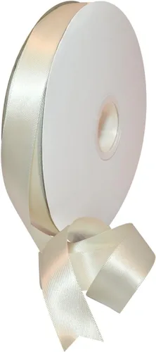 Miniatura 88 de Morex Ribbon Cinta de satén de doble cara de 1/4 pulgadas x 100 yardas, cinta blanca antigua para envolver regalos, tarjetas de regalo