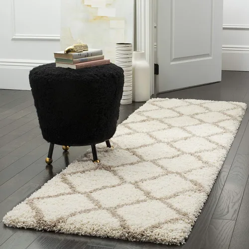 Miniatura 38 de SAFAVIEH Hudson Shag Collection - Alfombra extragrande de 11 x 15 pies, diseño de enrejado, no desprende pelusa y de fácil cuidado, 2 pulgadas