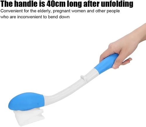 Miniatura 9 de Limpiaparabrisas plegable de largo alcance cómodo, agarre de papel higiénico, agarre inferior, soporte de asistencia de autolimpiado, fácil uso