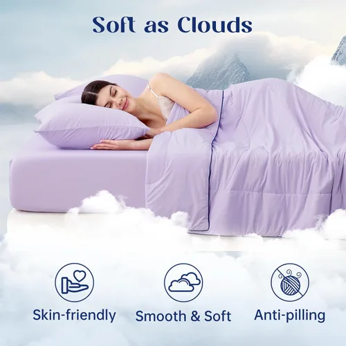 Miniatura 5 de Dream Valley Outlast® Edredón refrescante King, manta de enfriamiento instantáneo de grado de la NASA para personas que duermen con calor, edredón