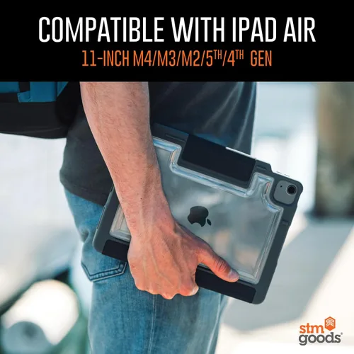 Miniatura 6 de STM Dux Plus para iPad Air de 11 pulgadas (M4/M3/M2/5ª/4ª generación): ultra protector, ligero con parte trasera transparente, soporte para lápiz