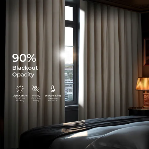 Miniatura 4 de HPD Half Price Drapes Cortinas Opacas de Terciopelo - 84 Pulgadas de Largo 1 Panel Cortina Opaca Signature Plisada para Sala de Estar y Dormitorio