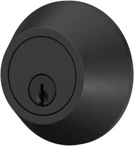 Miniatura 5 de Cerrojo de seguridad con borde redondo, llave de 1 lado, acabado negro mate