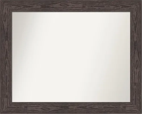 Miniatura 646 de Amanti Art Espejo personalizado, espejo de baño negro puente, espejo de pared o espejo de tocador de baño sobre el fregadero (26 x 26 pulgadas)
