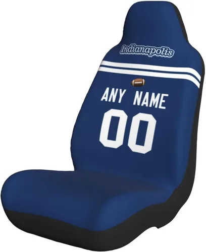 Miniatura 14 de Fundas de asiento de coche de fútbol personalizadas, accesorios personalizados para automóvil, regalos de Arizona con nombre y número, funda