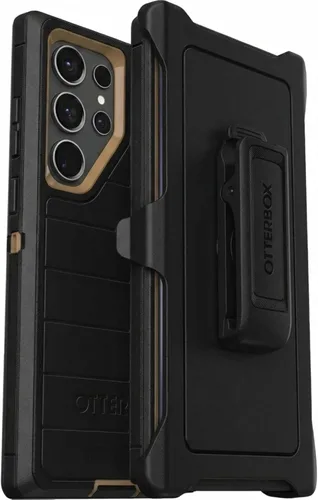 Miniatura 12 de OtterBox Funda para Galaxy S23 Ultra (Solo) - Serie Defender - Negro, Resistente y Duradero - con Protección de Puertos - Incluye Soporte con Clip