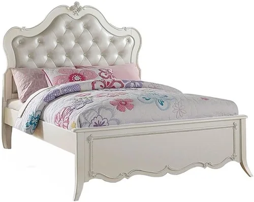 ACME Edalene Twin Bed - - Blanco perla