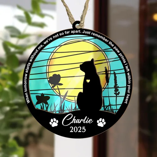 Miniatura 2 de Atrapasoles conmemorativo para gatos, regalo de condolencia de mascotas, regalo de condolencia de gatos, recuerdos de recuerdo de mascotas, regalos
