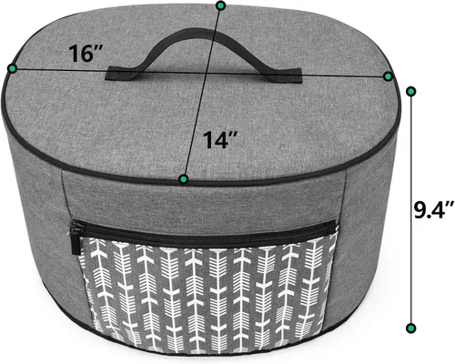 Miniatura 6 de YARWO Cubierta antipolvo para olla de cocción lenta compatible con olla de cocción lenta y Hamilton Beach de 6 a 8 cuartos de galón, cubierta libre