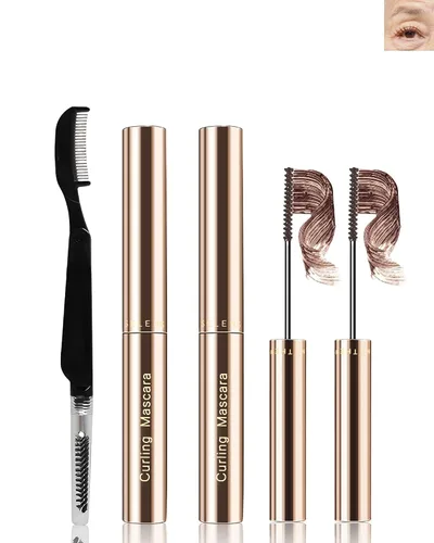 Miniatura 8 de Máscara de pestañas negra para mujeres mayores con pestañas cortas y finas, longitud y volumen extremos, impermeable, a prueba de manchas, ultra