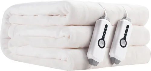 Miniatura 22 de LaffyLo Manta Eléctrica con Calefacción Tamaño Twin 62×84, Franela Transpirable y Lujosa, Regalo Suave y Cálido con Protección contra