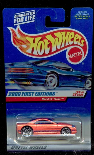 Hot Wheels 2000 First Editions -# 24 Muscle Tone PR-5 Wheels #2000-84 Coche coleccionable de colección Mattel escala 1:64