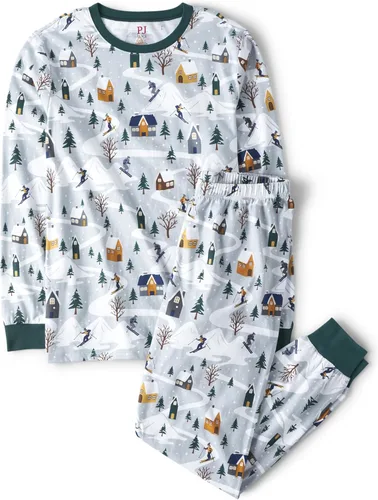 Miniatura 34 de The Children's Place Pijama de Navidad unisex para bebé, algodón Esqueleto