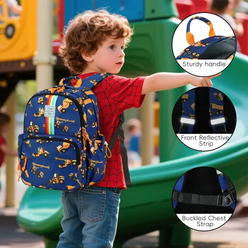 Miniatura 53 de CAMTOP - Conjunto de mochila y lonchera con estampados divertidos para niños de preescolar y primaria), Y0058-2