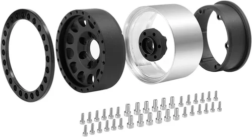 Miniatura 3 de RCLions Aluminio 1.9 Beadlock Ruedas Llantas 1.378 in para Axial SCX10 SCX10-II TRX4 Redcat Gen8 Gen7 1/10 Crawler Car Upgrade Parts