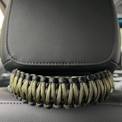 Miniatura 13 de Asas de agarre para reposacabezas de paracaídas para Jeep Wrangler TJ JK JL Land Cruiser FJ Suzuki - 2 piezas negro