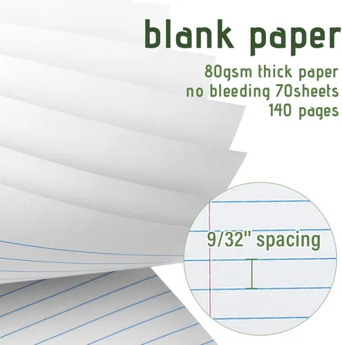Miniatura 4 de Maitys 12 blocs de notas legales Steno en espiral de 8.5 x 11 pulgadas, bloc de notas encuadernadas en la parte superior, tapa dura, bloc de notas