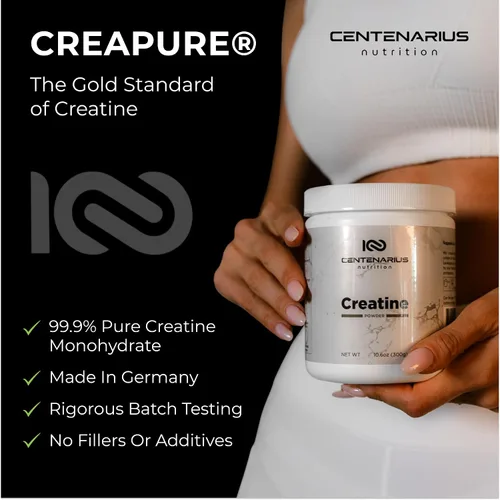 Miniatura 8 de Creapure® creatina monohidrato polvo sin sabor 10.58 oz Suplemento de creatina micronizada para hombres y mujeres, apoya la fuerza, resistencia