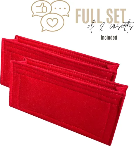 Miniatura 4 de Divitize Premium Purse Organizer for Sunset Medium Bag Organizer Insert, Large Sunset Bag Insert, FULL Set of 2 Inserts Handmade 2mm Premium Felt